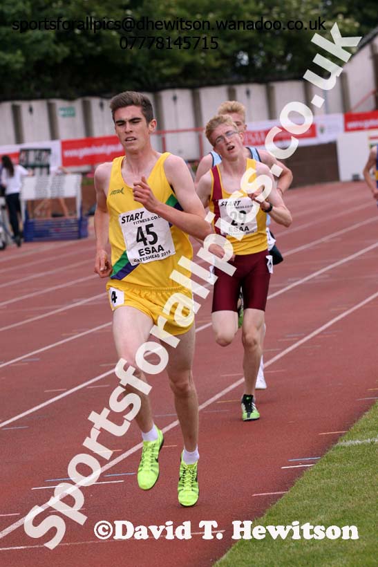 Inter boys 3000 metres, 2015 English Schools, Gateshead. Photo: David T. Hewitson/Sports for All Pics